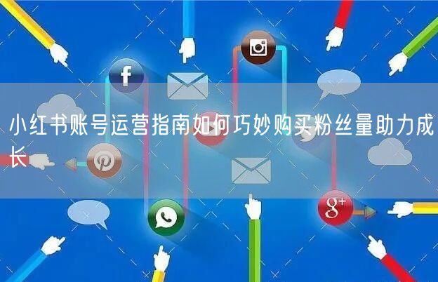 小红书账号运营指南如何巧妙购买粉丝量助力成长