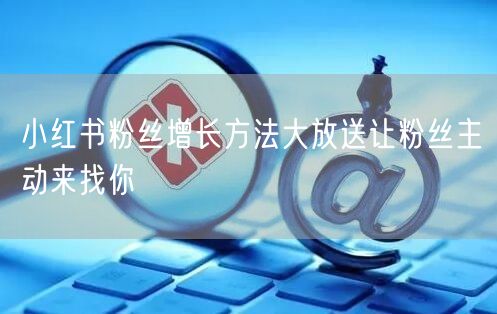 小红书粉丝增长方法大放送让粉丝主动来找你